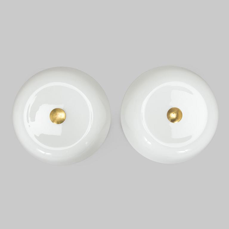 Lisa Johansson-Pape, A set of two mid-20th century ceiling lights, model 1116, Orno, Finland.
