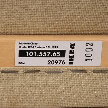 Noborn Nakamura, fåtölj med fotpall, "Poäng", IKEA.