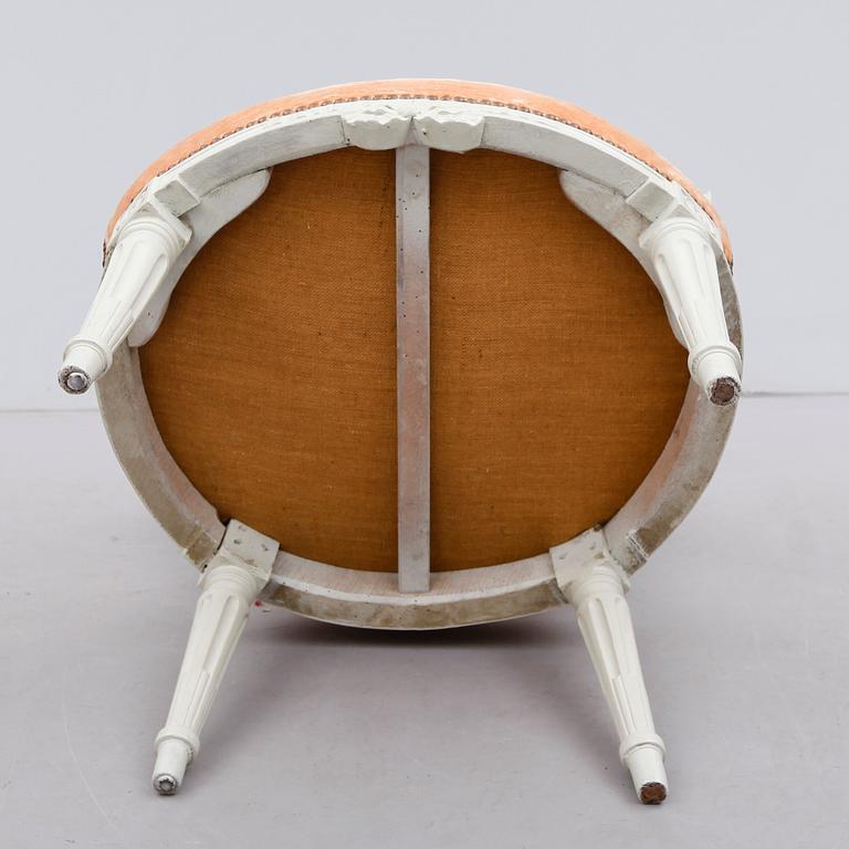 KARMSTOL, gustaviansk, 1700-tal.