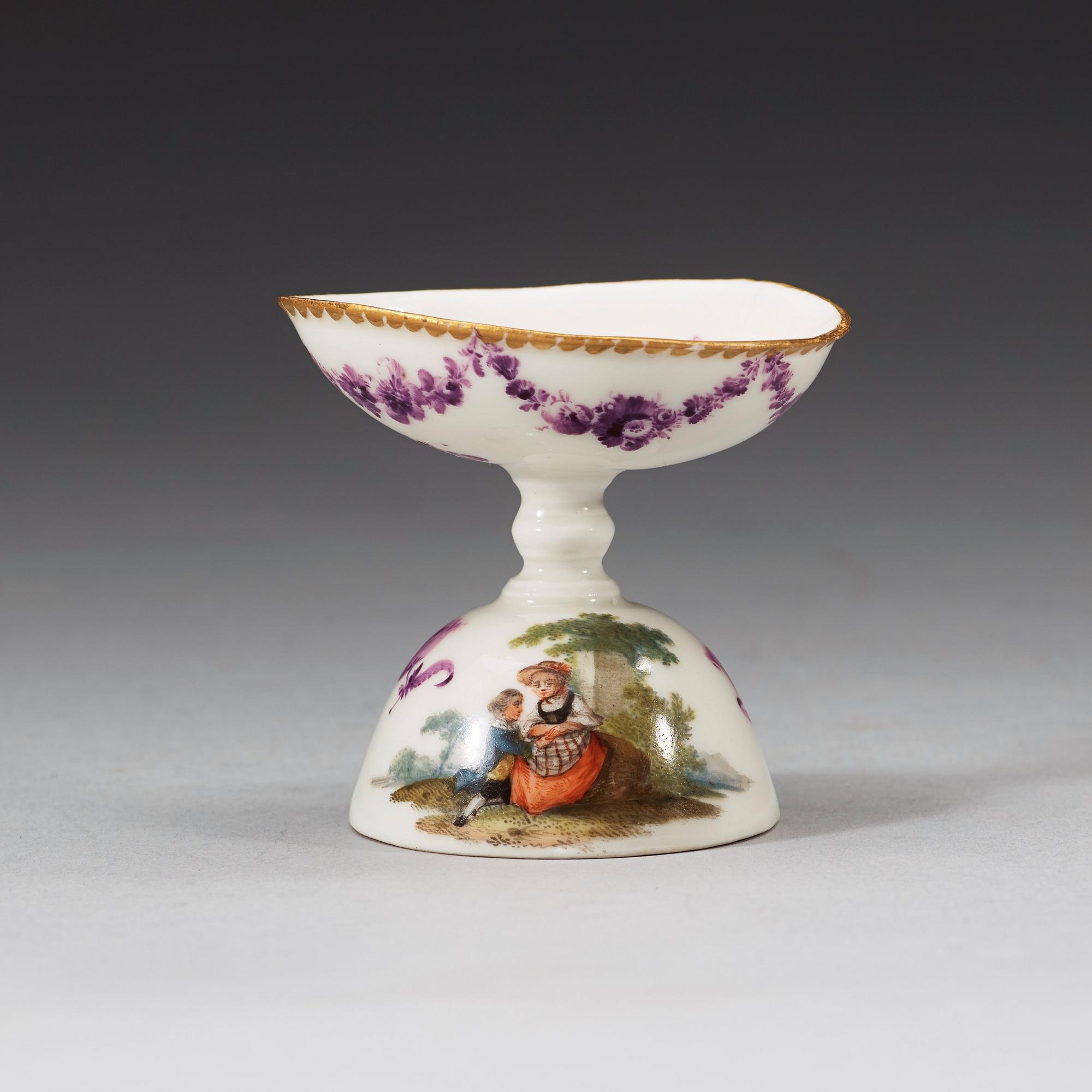 ÄGGKOPP, porslin, Meissen 1700-tal.