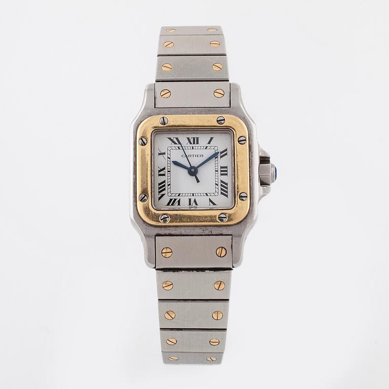 CARTIER, Santos, armbandsur, 24x24 mm.