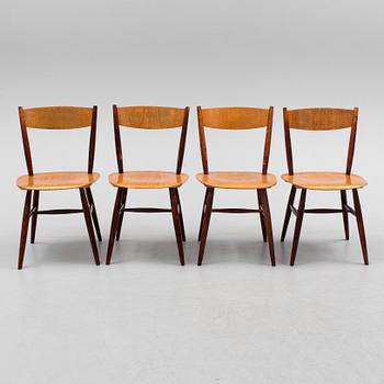 Four 'Fanett' chairs by Ilmari tapiovaara for Edsbyverken, 1969.