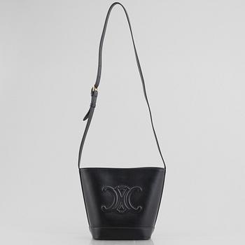 Celine, väska, Cuir Triomphe/ Small bucket bag.