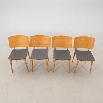 Chairs 4 pcs Skandiform late 20th century/early 21st century.