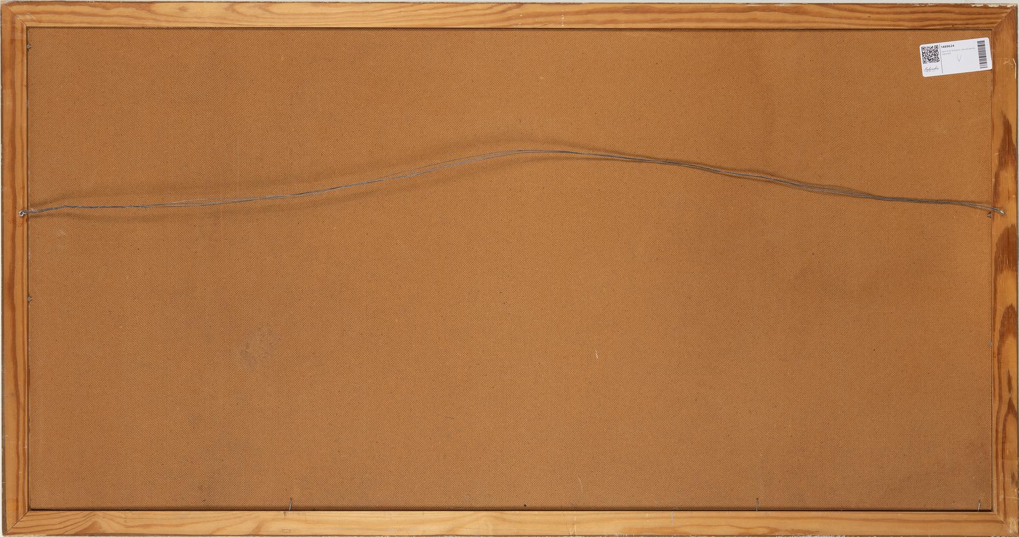 Hans-Erik Eriksson, oil on panel, signed.