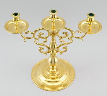 KANDELABER, mässing, No 7, Gusums Bruk.