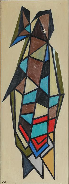 ARNE ÖDBERG, oil on panel, signed with monogram. Dated -54 verso.