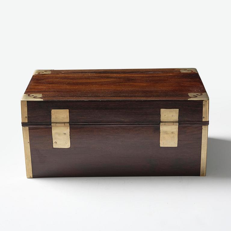 A Zitan document box, Qing dynasty, 17/18th century.