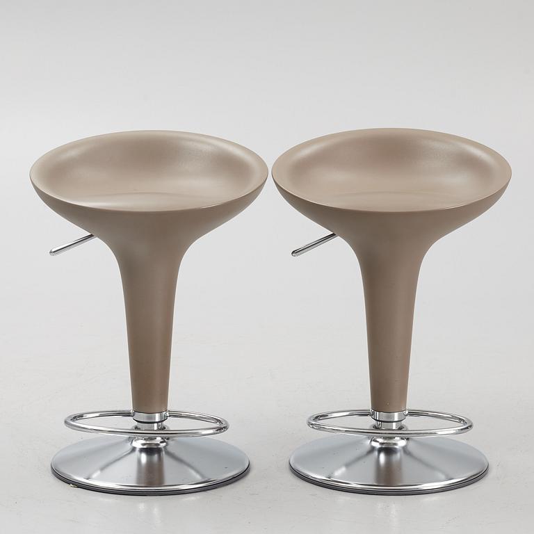 Stefano Giovannoni, a pair of 'Bombo' bar stools, Magis, Italy.