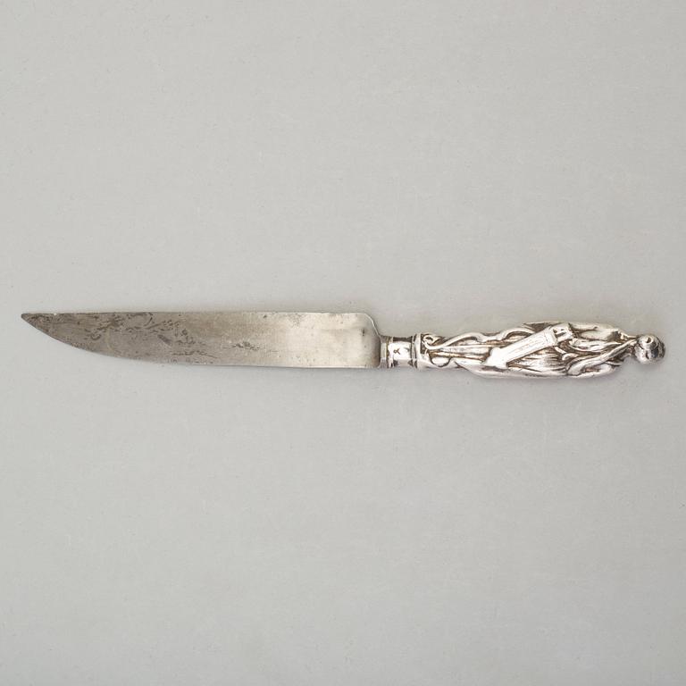 A SILVER HANDLED KNIFE, Amsterdam ca 1700.