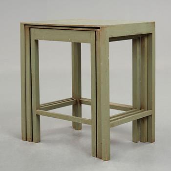 Axel Einar Hjorth, a set of occasional tables, probably 'Sibylla', Nordiska Kompaniet, Sweden 1930's.