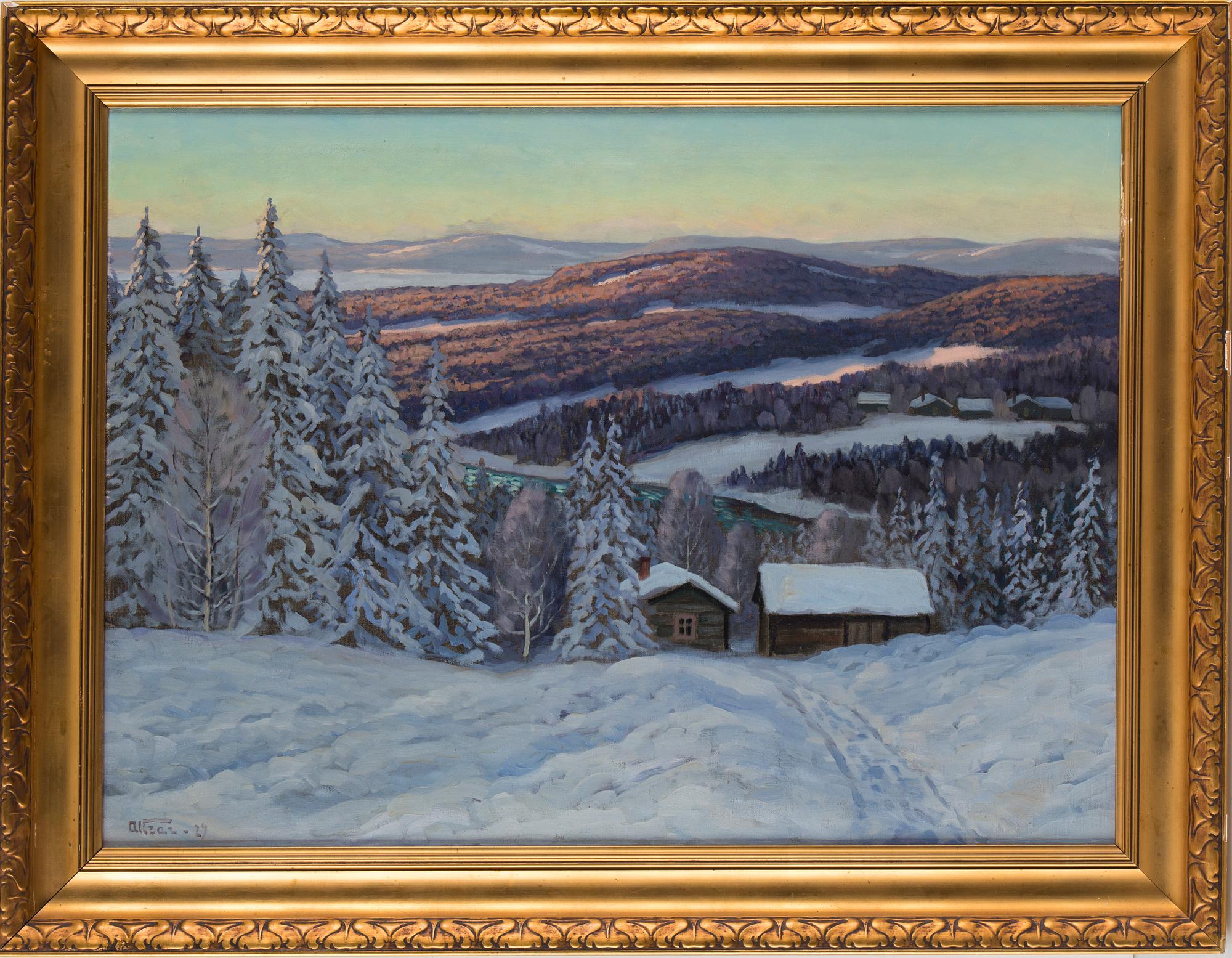 ANDERS ALTZAR, oil on canvas, signed and dated -29.