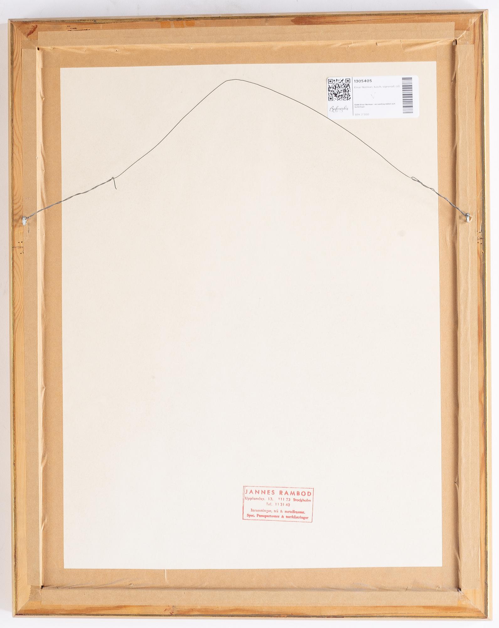 Einar Nerman, ink, signed.