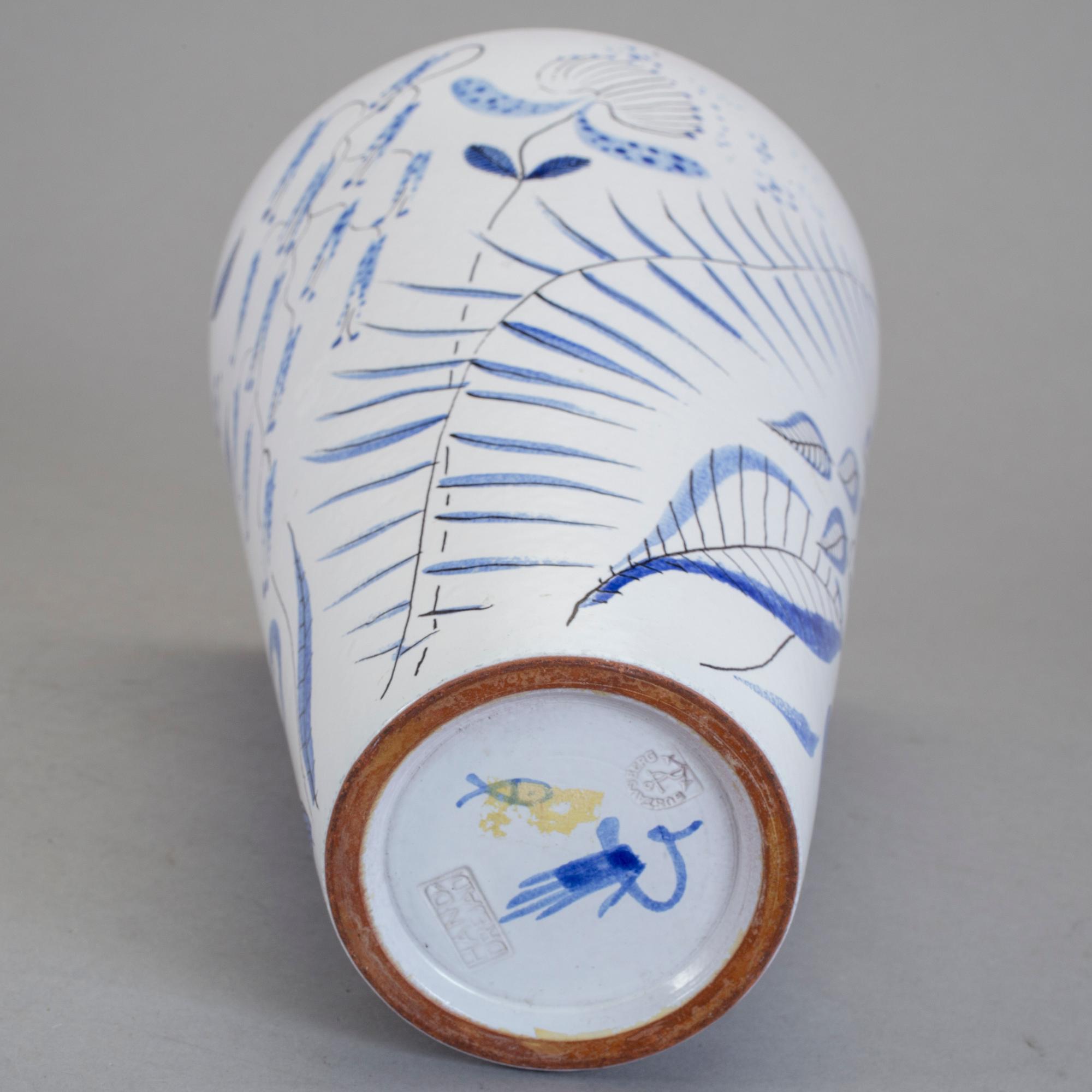 VAS, fajans, Stig Lindberg, Gustavsbergs Studio, 1940-tal.