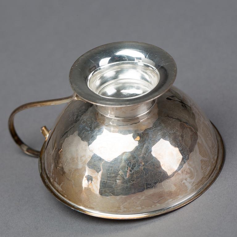 PUNSCHBÄGARE, silver, 9 st, GAB, 1960-tal. Total vikt ca 345 gram.