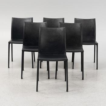 Roberto Barbieri, chairs 6 pcs, "Lea", for Zanotta, Italy, early 21st century.