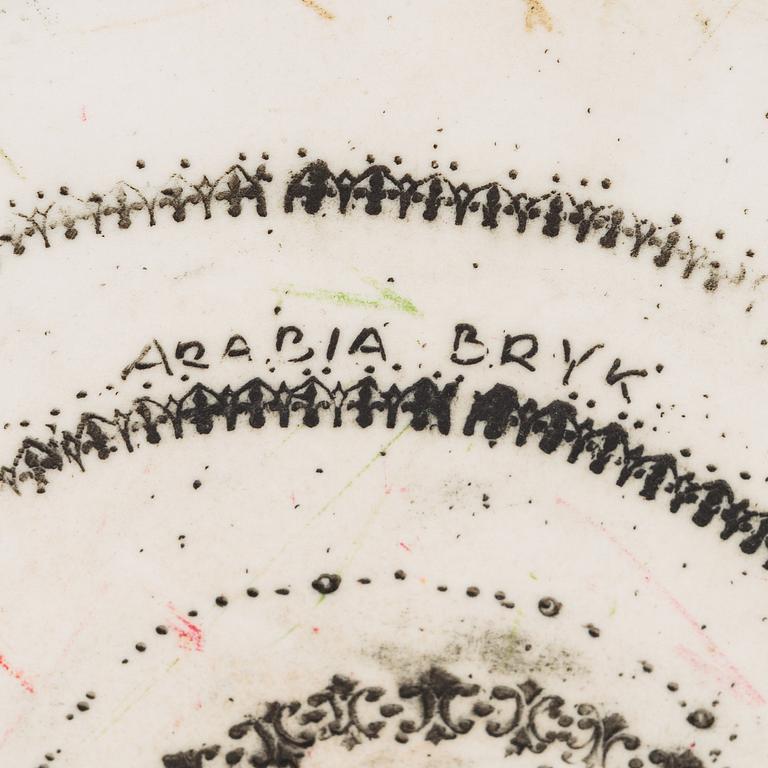 Rut Bryk, a stoneware bowl signed Arabia BRYK.