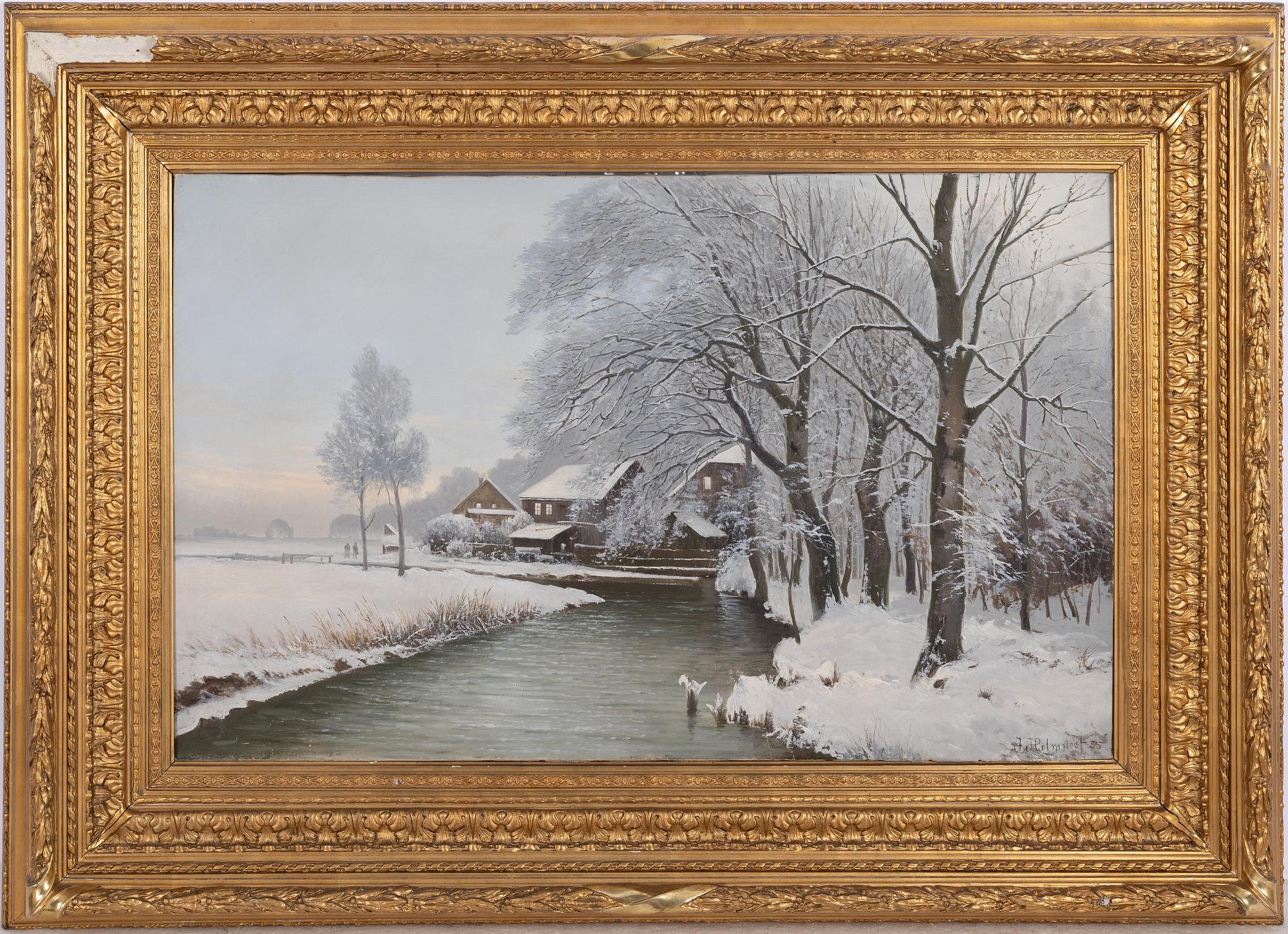 Johann Holmstedt, "Winter by the canal.".