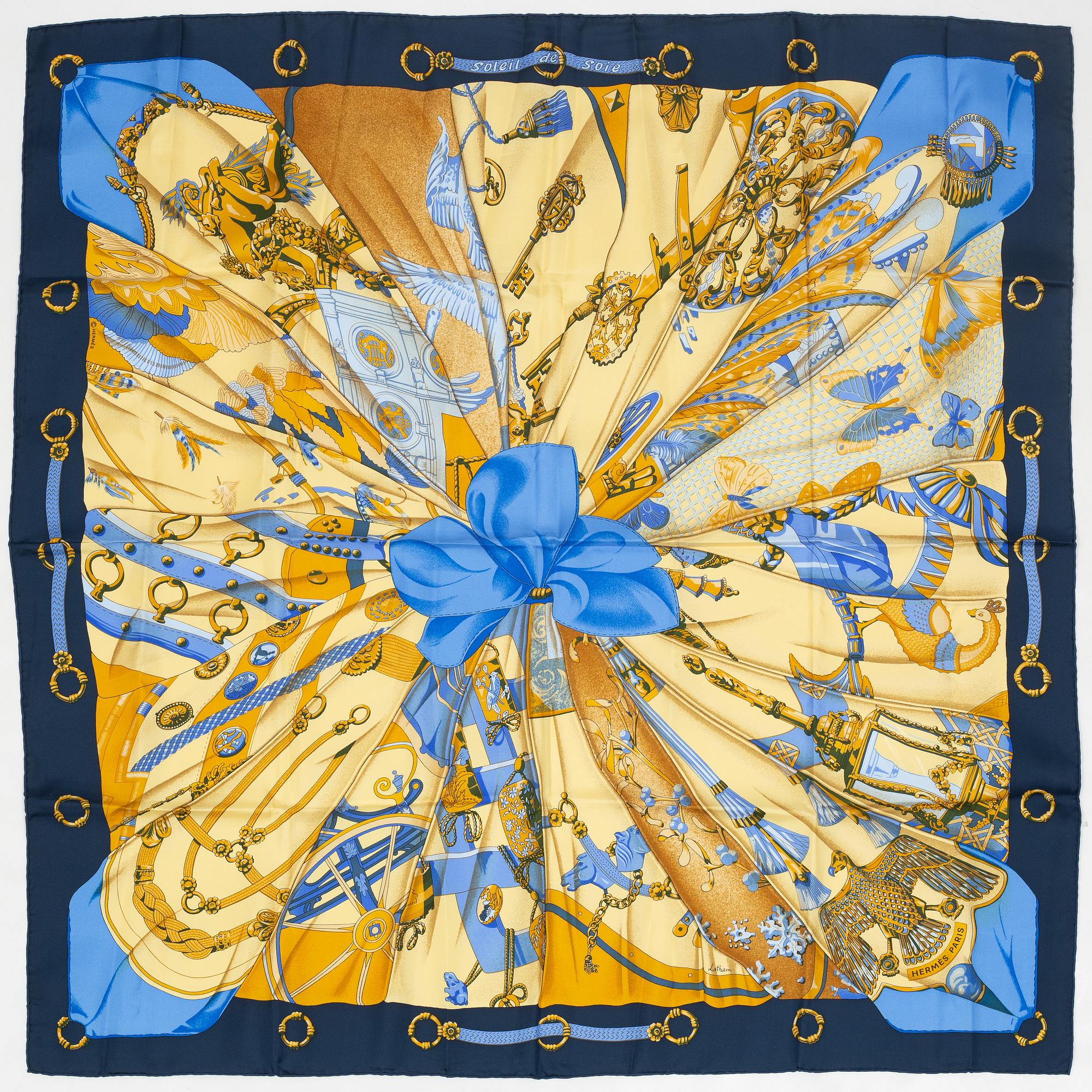 Hermès, scarf, "Soleil de soie".