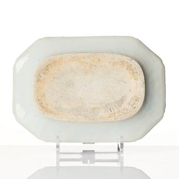 Two blue and white dishes, Qing dynasty, Qianlong (1736-95).