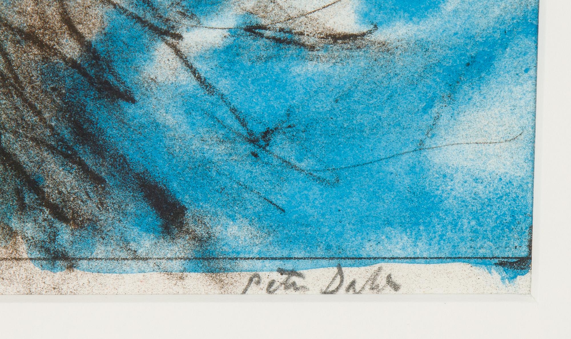 Peter Dahl, färglitografi, signerad provtryck.