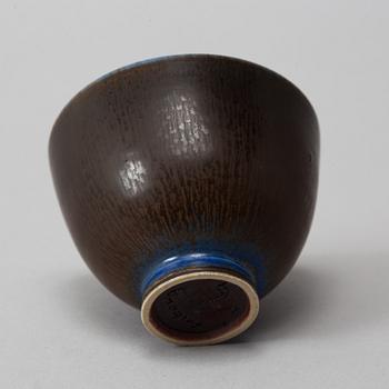 Berndt Friberg, skål, stengods. Gustavsbergs Studio, signerad, 1951.