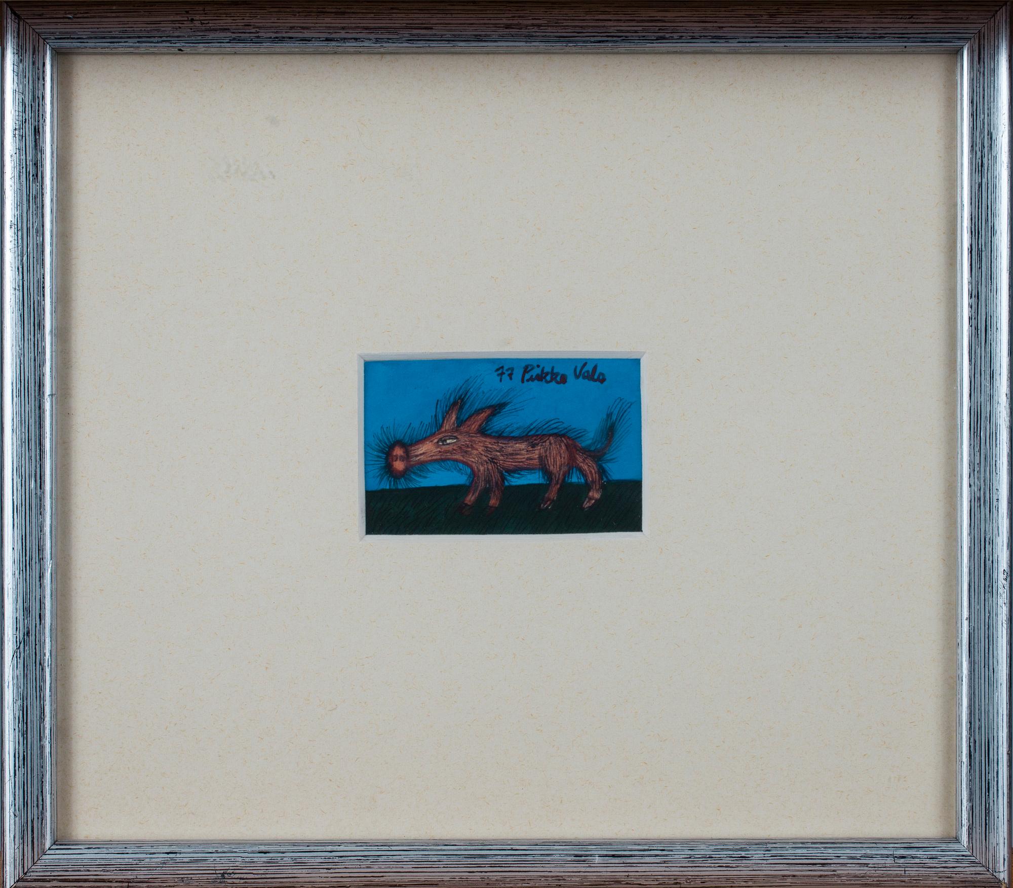 PIRKKO VALO, etsning och teckning, signerade 1975 och 1977.