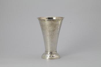 BÄGARE, silver, Erik Ernander, Uppsala. 1797. Vikt: 412 gram.