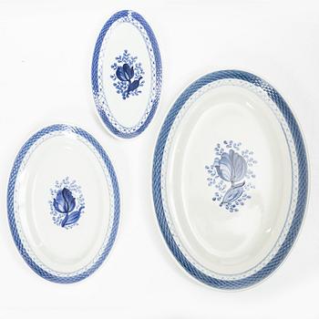 Royal Copenhagen, Dinner service, 94 pieces, earthenware, “Tranquebar”, Aluminia, Denmark.