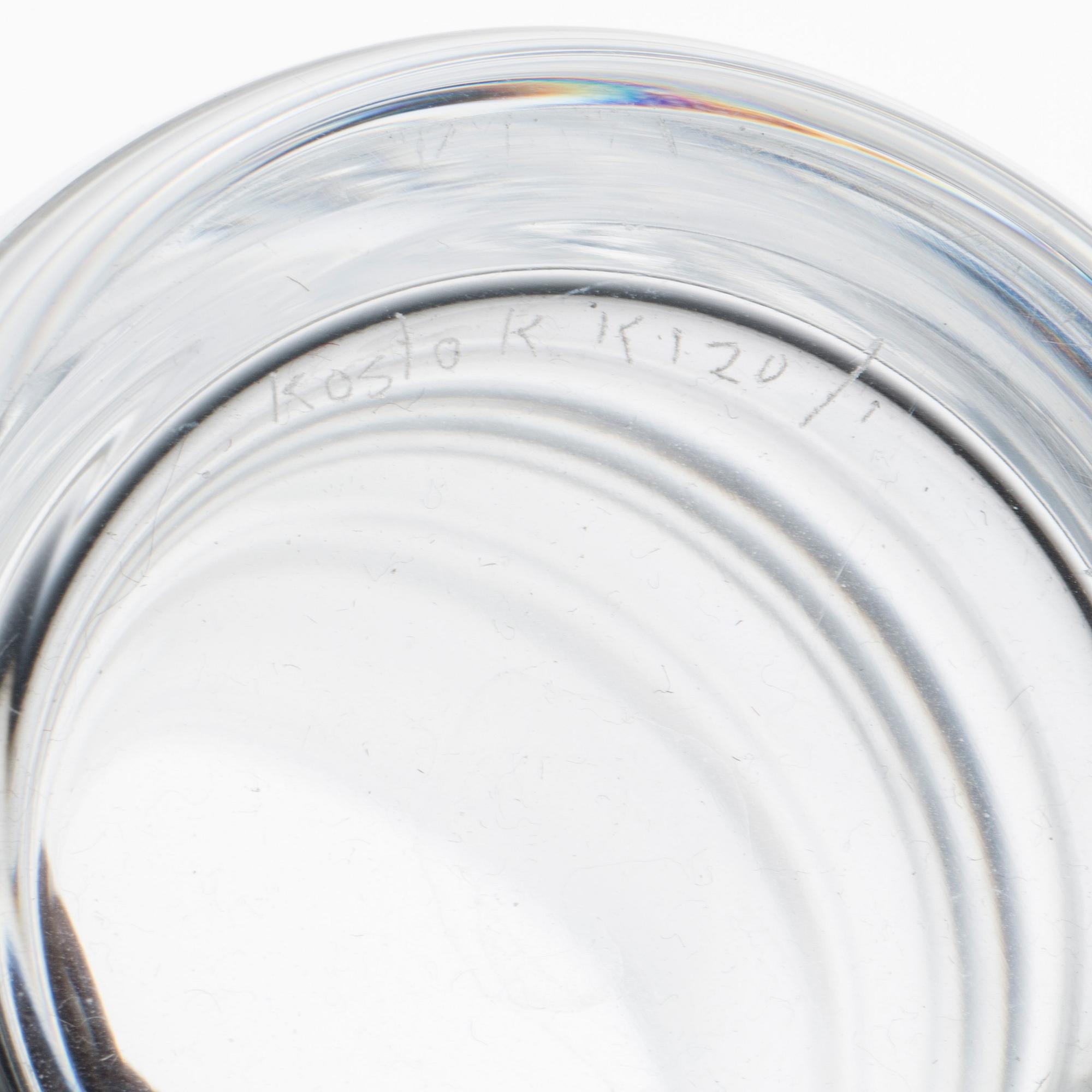 GLASSERVISDELAR, 8+6+19 delar, bl.a. Nils Landberg, Orrefors, 1900-talets första hälft.