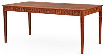 409. A Carl Malmsten desk with inlays, 'Ståndare'.