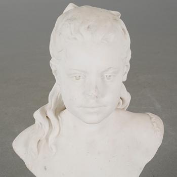 PER HASSELBERG, sculpture, plaster, signed and dated 1882.