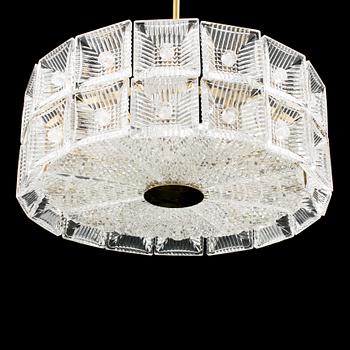 A ceiling light by Carl Fagerlund, Orrefors.