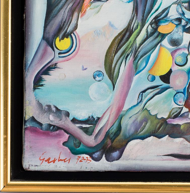 THEO GERBER, oil painting on canvas. Signed and dated 72-73.