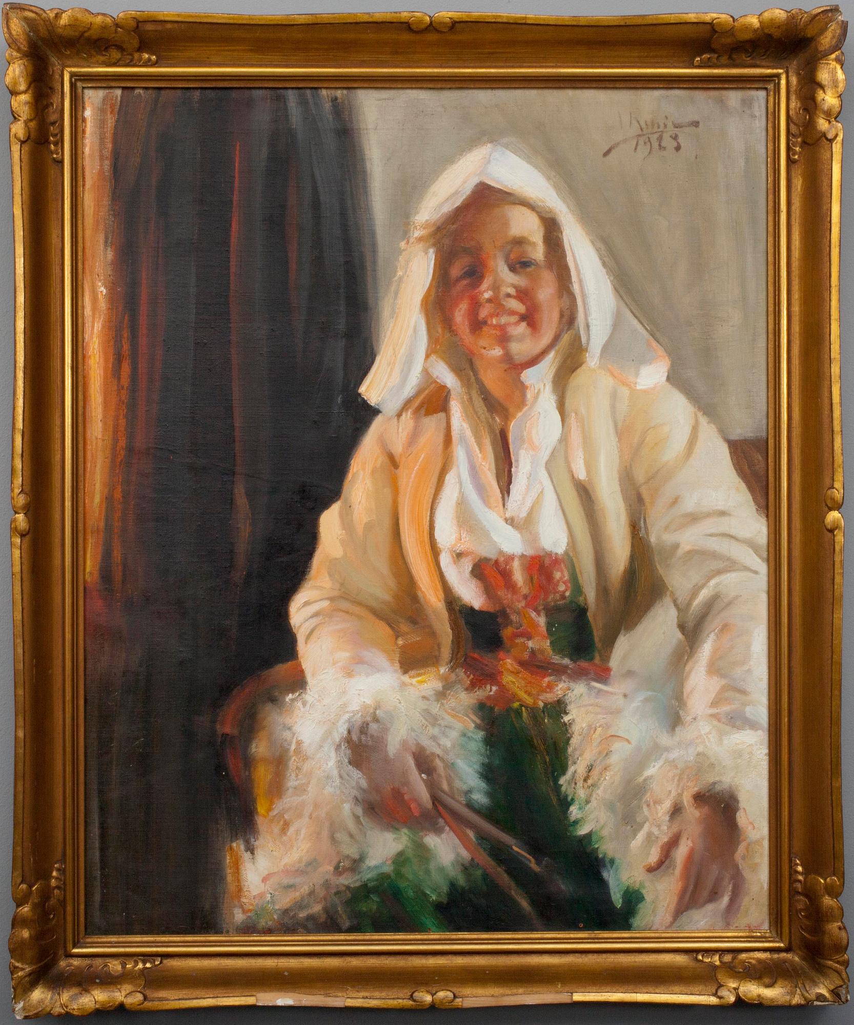 INGRID RUIN, olja på duk, signerad och daterad 1923.