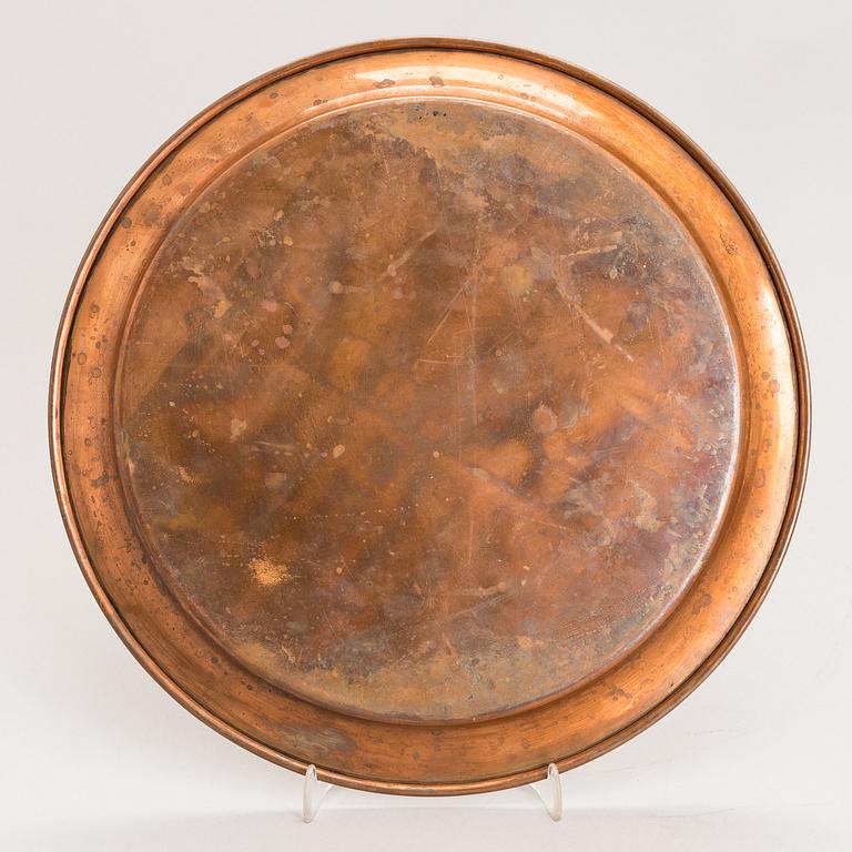 TAPIO WIRKKALA, KAFFESERVIS, 4 delar, koppar och teak, TW 163/164, Kultakeskus, 1960-70-tal. Formgiven 1961.