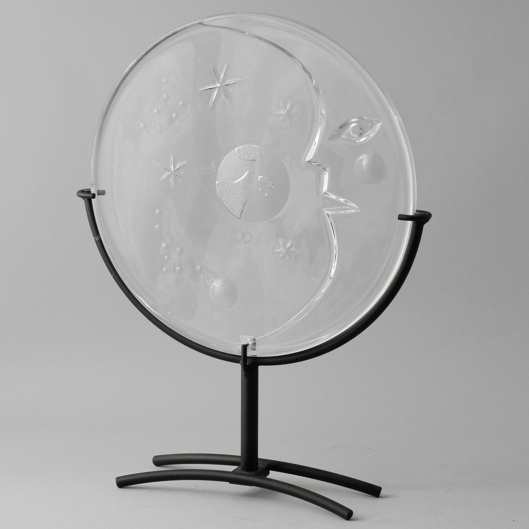 FAT, glas, signerad MR, Orrefors, 1900-talets fjärde kvartal.