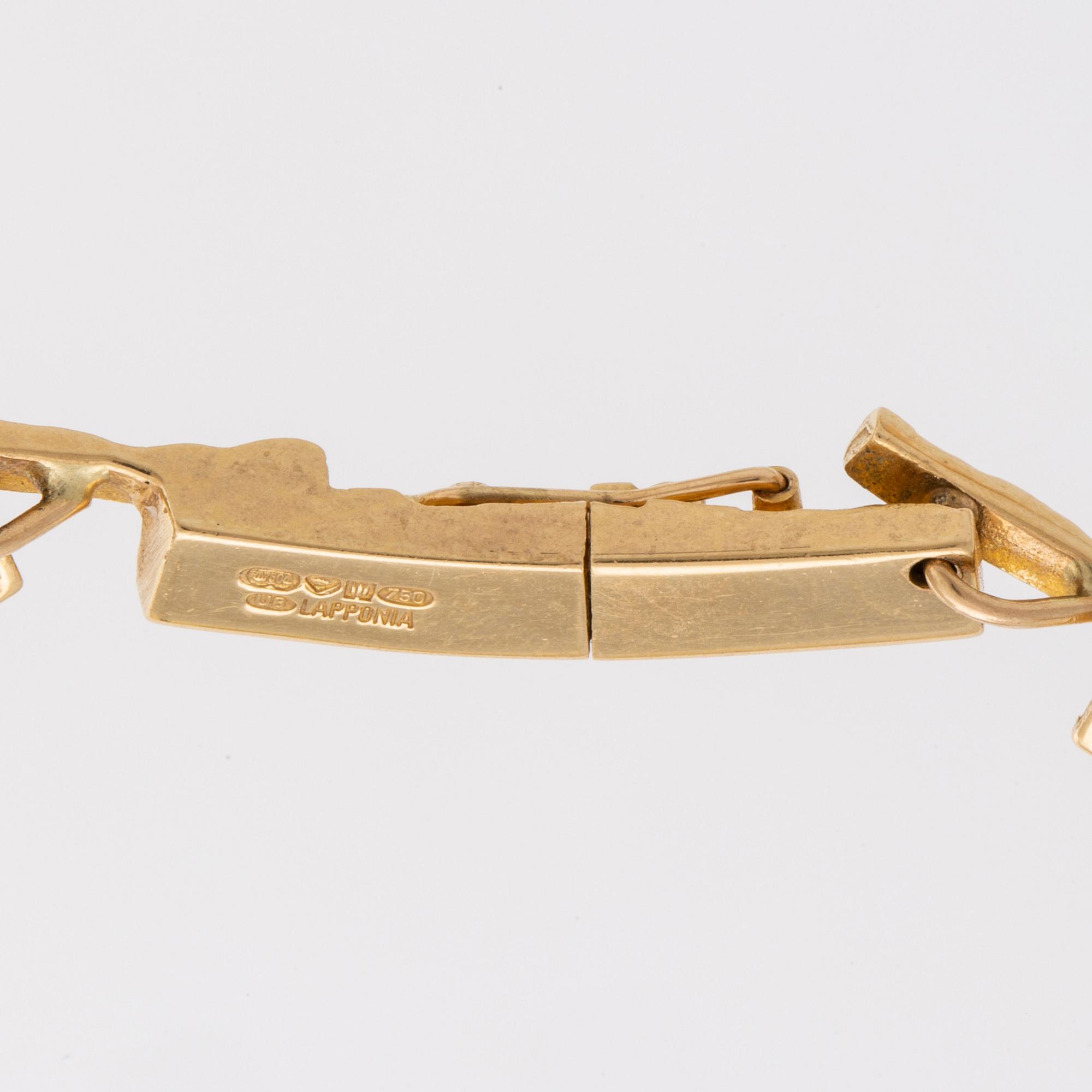 LAPPONIA COLLIER 18K guld "Tundra" Finland 1997.