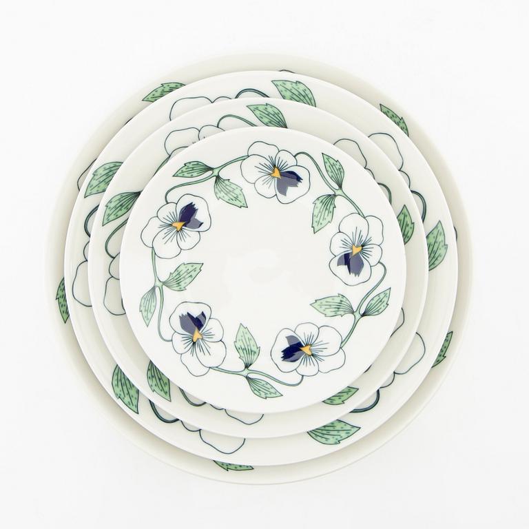 Sylvia Leuchovius, 71-piece service "Sylvia (Anniversary Service)", Rörstrand porcelain, late 20th century.