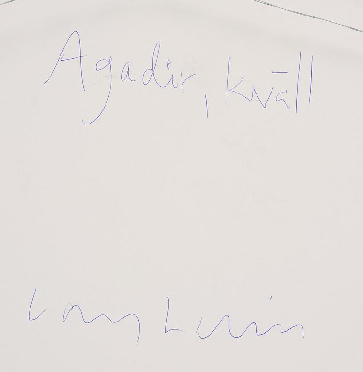 Lars Lerin, "Agadir, kväll".