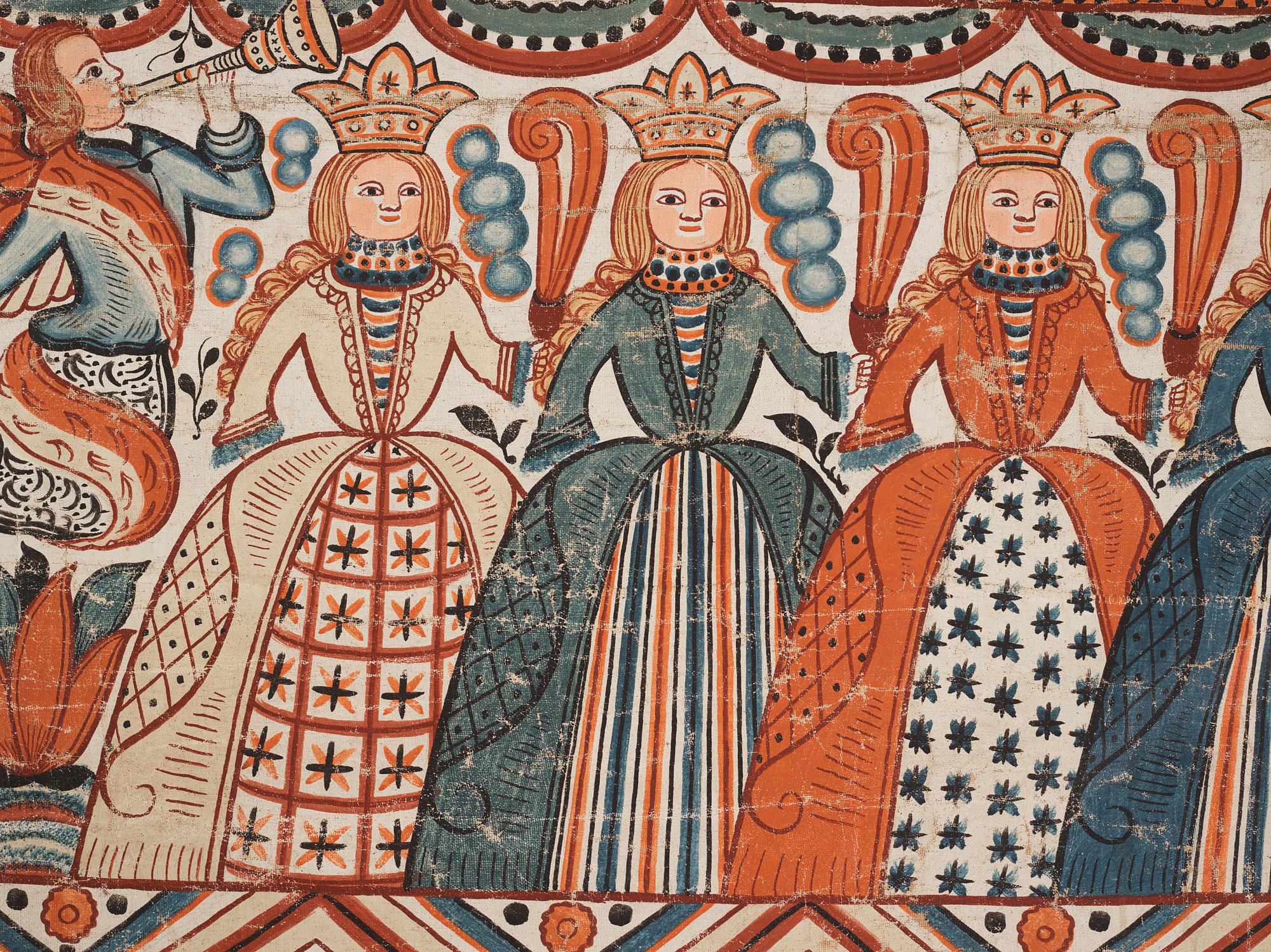 Tapestry painting, Halland, Johannes Nilsson (1757-1827), Breared 1801.