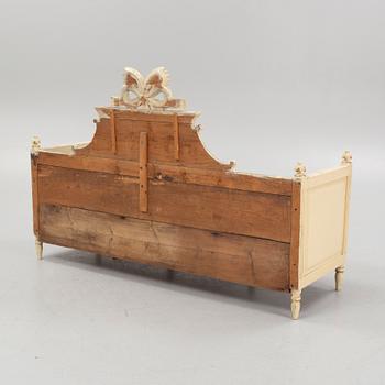 A Gustavian sofa, beginning of the 19th century.