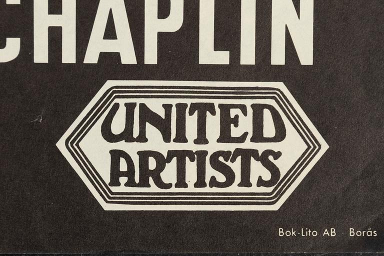 Filmaffisch, "Diktatorn (The Great Dictator)", 1958.