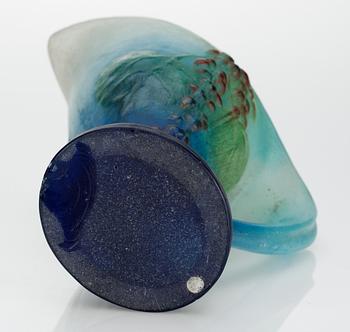 ALMARIC WALTER & HENRI BERGÉ Kanna, Pâte de Verre, Nancy, Frankrike, 1920-tal.