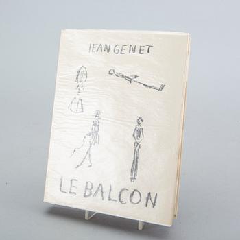 Bok, Jean Genet, "Le Balcon" med omslag originallitografi av Alberto Giacometti.