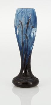 A Daum Art Nouveau cameo glass vase, Nancy, France.