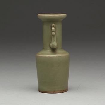 A small longquan celadon mallet vase, presumably Song/Yuan dynasty.