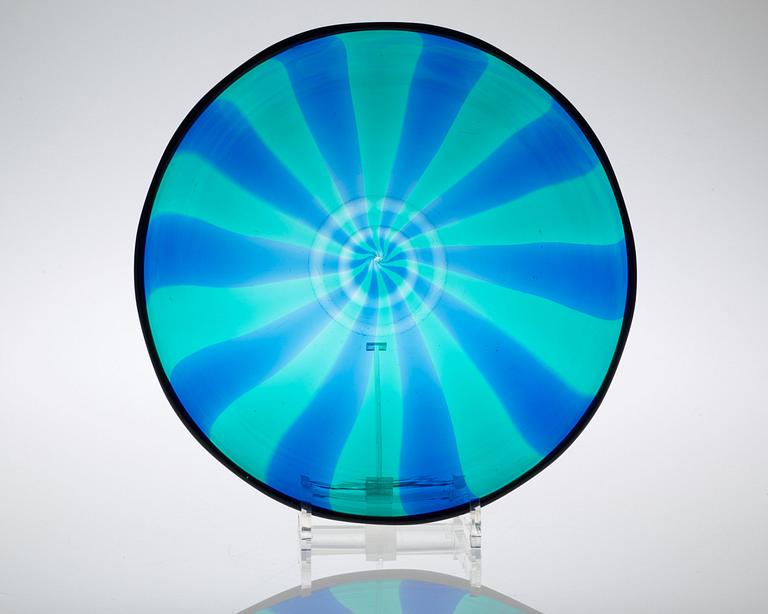 A Fulvio Bianconi glass bowl 'A Spicchi', Venini Murano, Italy 1950's.