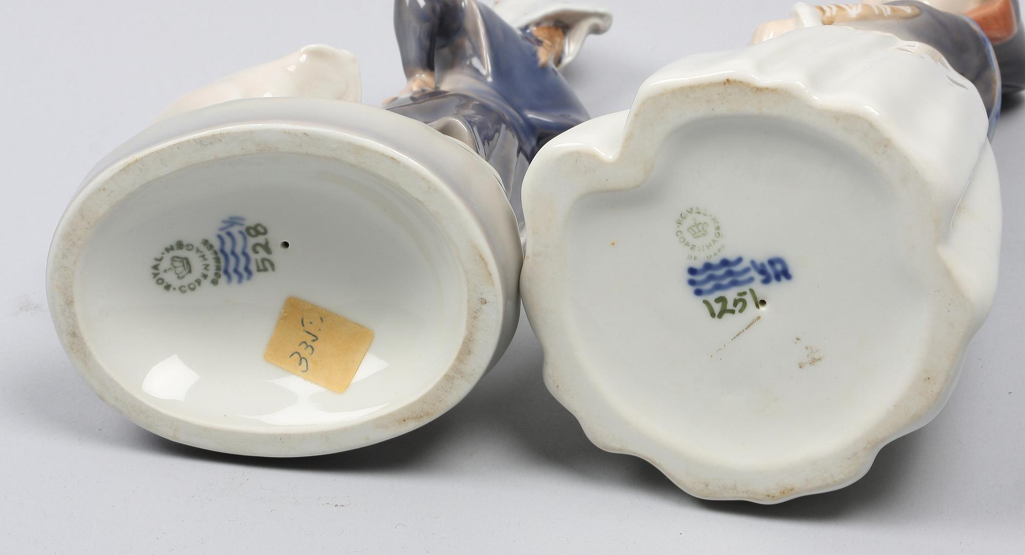 PARTI FIGURINER, 2 st, Royal Copenhagen.