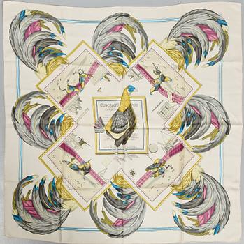 SCARF, "Combats des Coqs", Hugo Grygkar, Hermès, Paris.